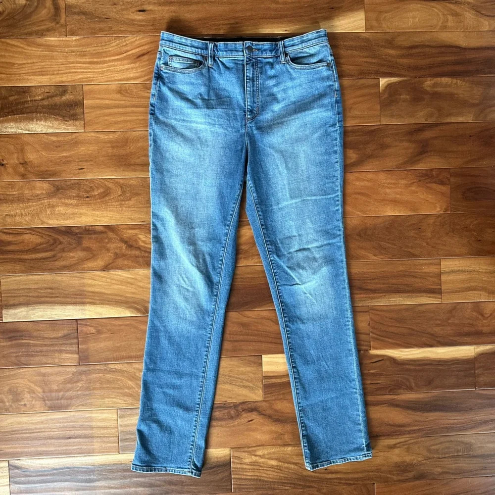 Lands’ End Bootcut Super Stretch Denim Jeans size 16 Tall
